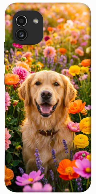 Чохол itsPrint Flowery labrador для Samsung Galaxy A03, песики, купити оптом з доставкою