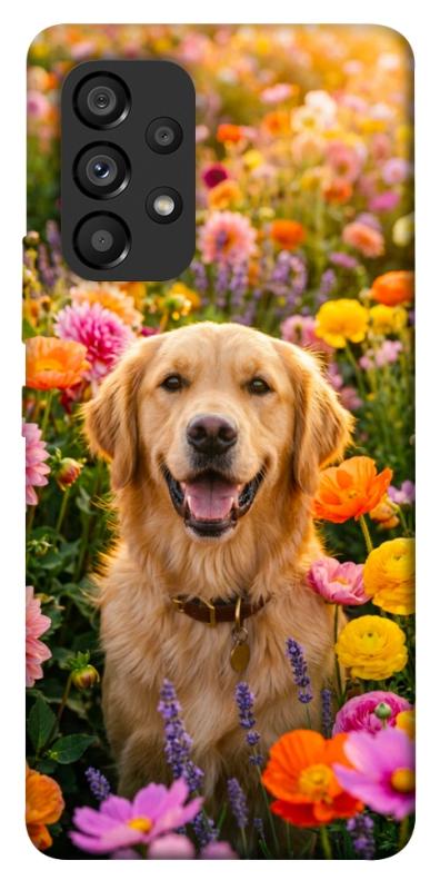 Чохол itsPrint Flowery labrador для Samsung Galaxy A53 5G, песики, купити оптом з доставкою