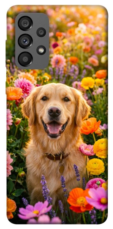 Чохол itsPrint Flowery labrador для Samsung Galaxy A73 5G, песики, купити оптом з доставкою