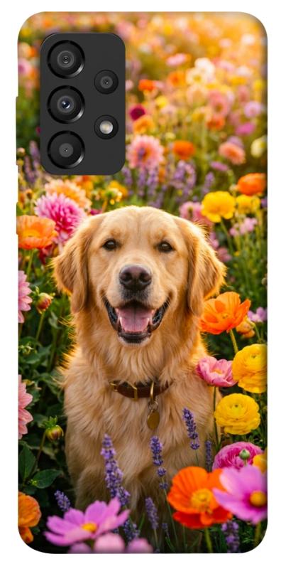 Чохол itsPrint Flowery labrador для Samsung Galaxy A33 5G, песики, купити оптом з доставкою