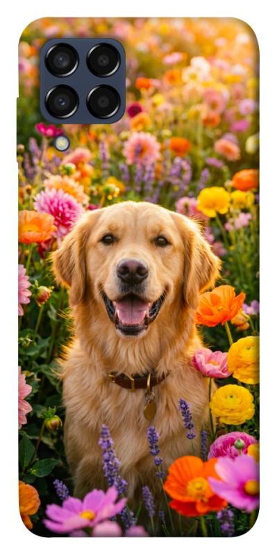 Чохол itsPrint Flowery labrador для Samsung Galaxy M33 5G, песики, купити оптом з доставкою