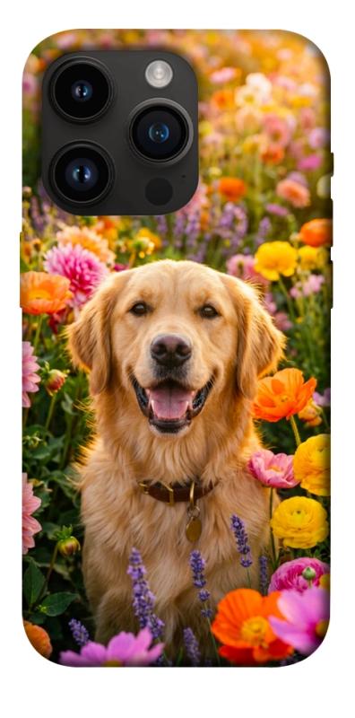 Чехол itsPrint Flowery labrador для Apple iPhone 14 Pro (6.1"), песики, купить оптом с доставкой