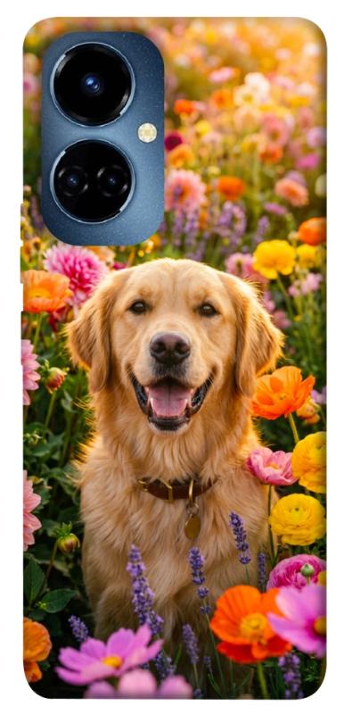 Чехол itsPrint Flowery labrador для TECNO Camon 19 (CI6n) / 19 Pro (CI8n), песики, купить оптом с доставкой