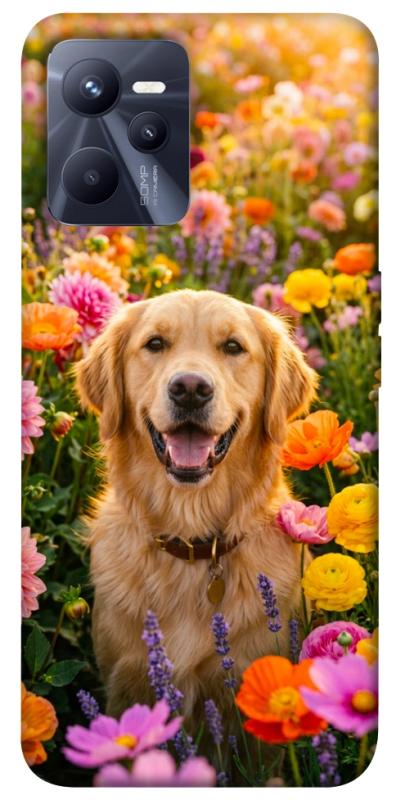 Чехол itsPrint Flowery labrador для Realme C35, песики, купить оптом с доставкой