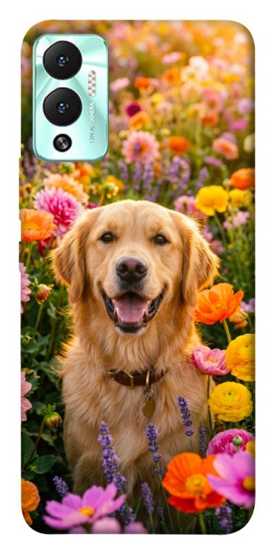 Чохол itsPrint Flowery labrador для Infinix Hot 12 Play, песики, купити оптом з доставкою
