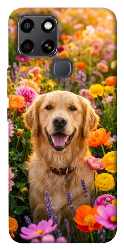 Чохол itsPrint Flowery labrador для Infinix Smart 6, песики, купити оптом з доставкою