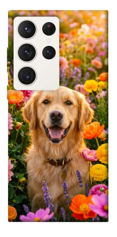 Чохол itsPrint Flowery labrador для Samsung Galaxy S23 Ultra, песики, купити оптом з доставкою