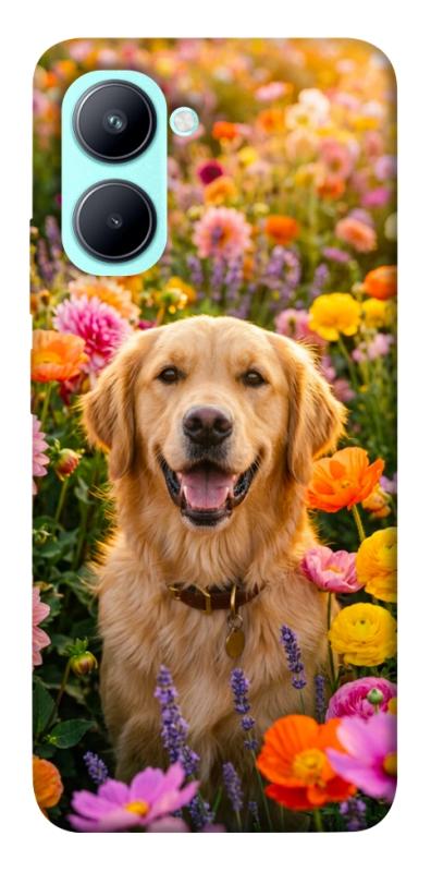Чохол itsPrint Flowery labrador для Realme C33, песики, купити оптом з доставкою