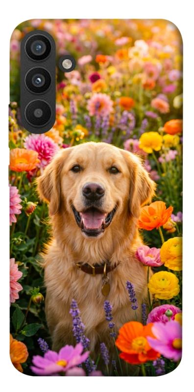 Чохол itsPrint Flowery labrador для Samsung Galaxy A34 5G, песики, купити оптом з доставкою