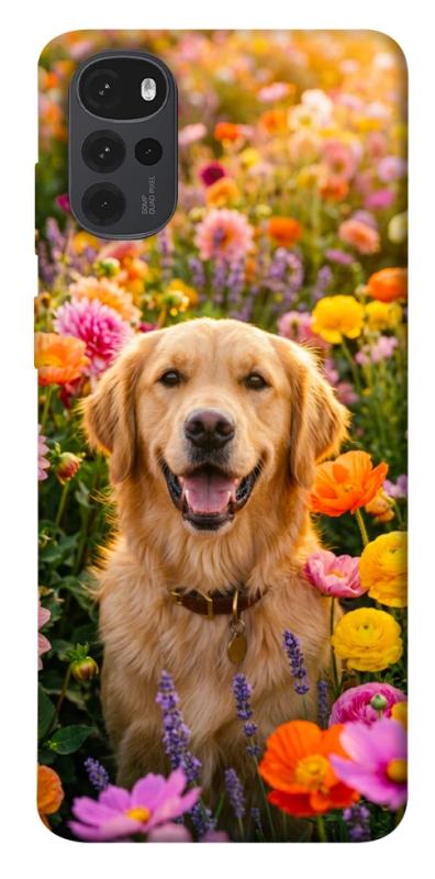 Чехол itsPrint Flowery labrador для Motorola Moto G22, песики, купить оптом с доставкой