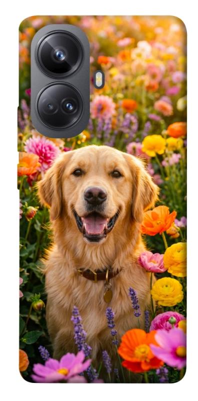 Чехол itsPrint Flowery labrador для Realme 10 Pro+, песики, купить оптом с доставкой