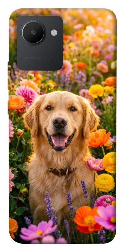 Чохол itsPrint Flowery labrador для Realme C30s, песики, купити оптом з доставкою