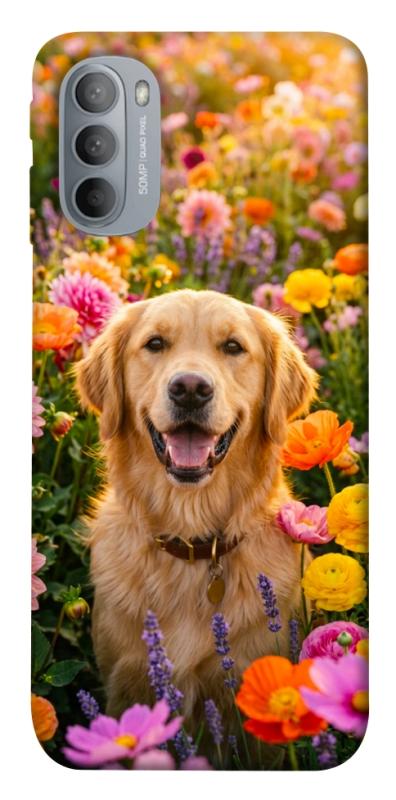 Чехол itsPrint Flowery labrador для Motorola Moto G31, песики, купить оптом с доставкой