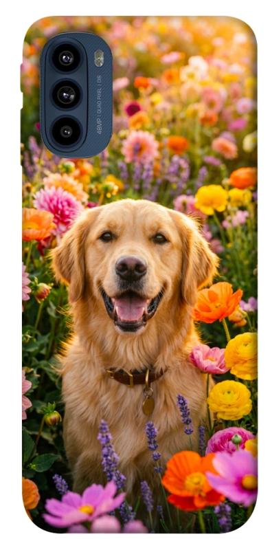 Чехол itsPrint Flowery labrador для Motorola Moto G41, песики, купить оптом с доставкой