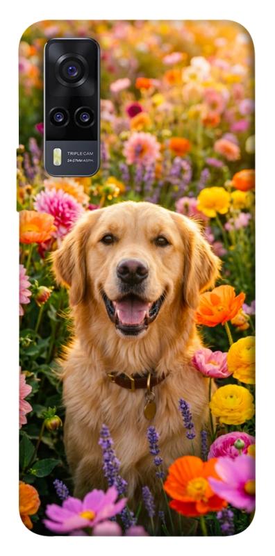 Чохол itsPrint Flowery labrador для Vivo Y31, песики, купити оптом з доставкою
