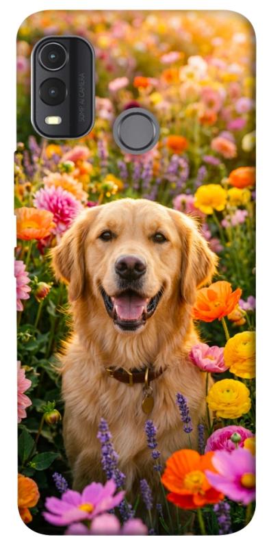 Чохол itsPrint Flowery labrador для Nokia G11 Plus, песики, купити оптом з доставкою