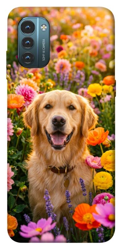 Чохол itsPrint Flowery labrador для Nokia G21, песики, купити оптом з доставкою
