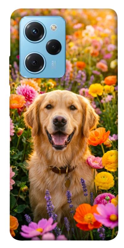 Чохол itsPrint Flowery labrador для Xiaomi Poco X5 Pro 5G, песики, купити оптом з доставкою
