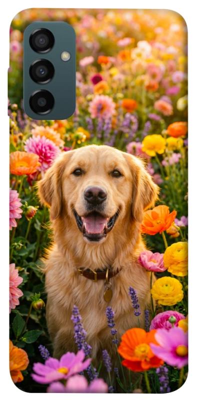 Чохол itsPrint Flowery labrador для Samsung Galaxy M14 5G, песики, купити оптом з доставкою