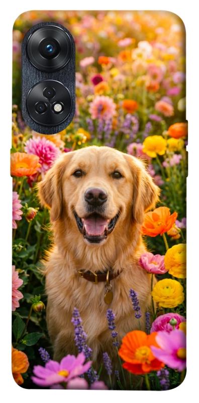 Чехол itsPrint Flowery labrador для Oppo Reno 8 T 4G, песики, купить оптом с доставкой