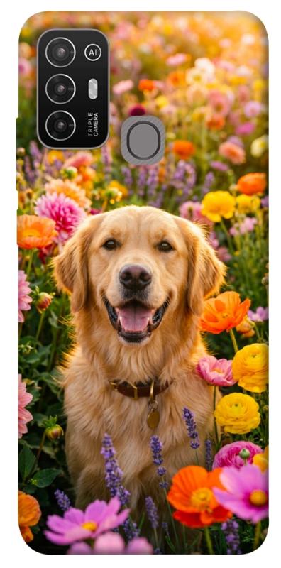 Чохол itsPrint Flowery labrador для ZTE Blade A52, песики, купити оптом з доставкою