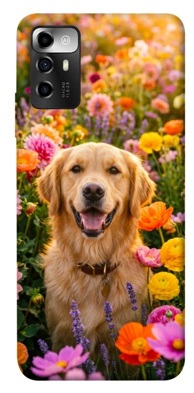 Чохол itsPrint Flowery labrador для ZTE Blade A72, песики, купити оптом з доставкою