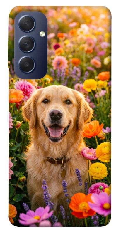 Чохол itsPrint Flowery labrador для Samsung Galaxy M54 5G, песики, купити оптом з доставкою