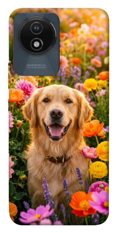 Чохол itsPrint Flowery labrador для Vivo Y02, песики, купити оптом з доставкою