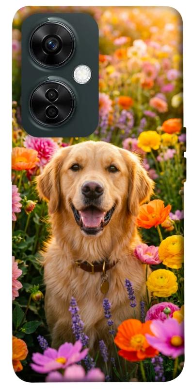Чохол itsPrint Flowery labrador для OnePlus Nord CE 3 Lite, песики, купити оптом з доставкою