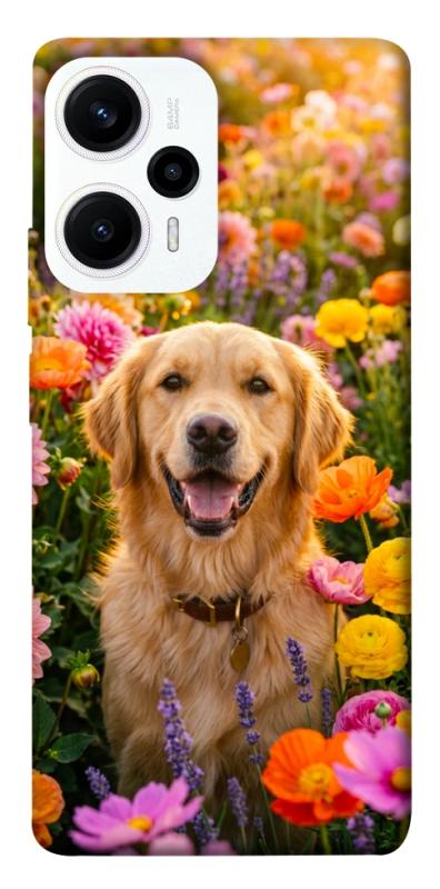 Чохол itsPrint Flowery labrador для Xiaomi Poco F5 / Note 12 Turbo, песики, купити оптом з доставкою