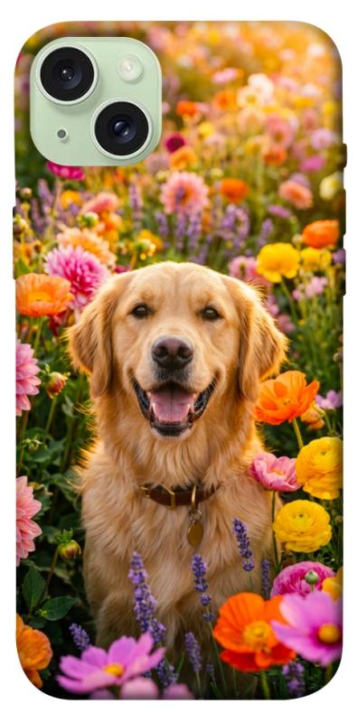 Чохол itsPrint Flowery labrador для Apple iPhone 15 Plus (6.7"), песики, купити оптом з доставкою