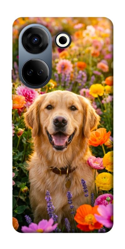 Чехол itsPrint Flowery labrador для TECNO Camon 20 Pro (CK7n), песики, купить оптом с доставкой