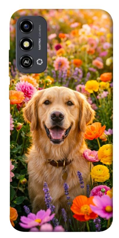 Чохол itsPrint Flowery labrador для ZTE Blade A53, песики, купити оптом з доставкою