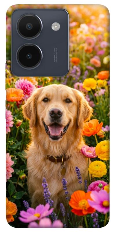 Чохол itsPrint Flowery labrador для Vivo Y36, песики, купити оптом з доставкою