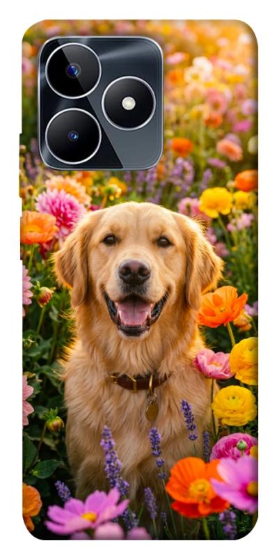 Чохол itsPrint Flowery labrador для Realme C53, песики, купити оптом з доставкою