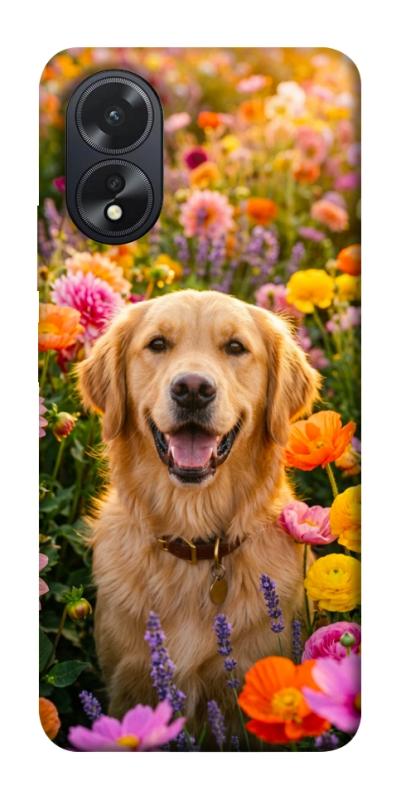 Чохол itsPrint Flowery labrador для Oppo A38, песики, купити оптом з доставкою