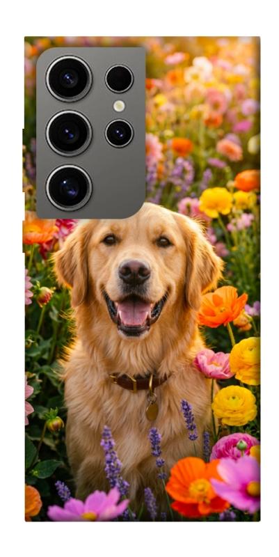 Чохол itsPrint Flowery labrador для Samsung Galaxy S24 Ultra, песики, купити оптом з доставкою