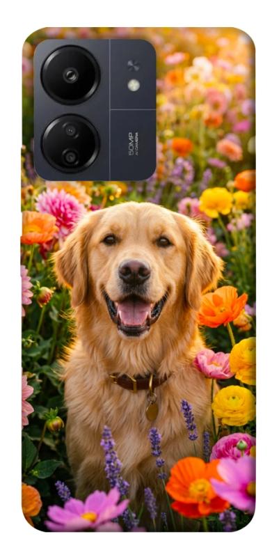 Чохол itsPrint Flowery labrador для Xiaomi Redmi 13C, песики, купити оптом з доставкою