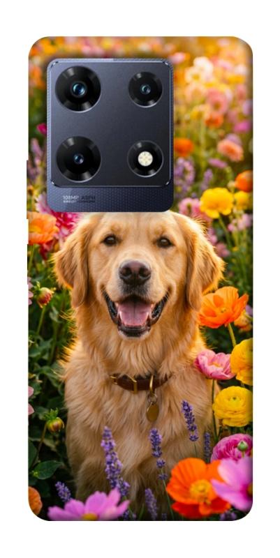 Чохол itsPrint Flowery labrador для Infinix Note 30 Pro, песики, купити оптом з доставкою