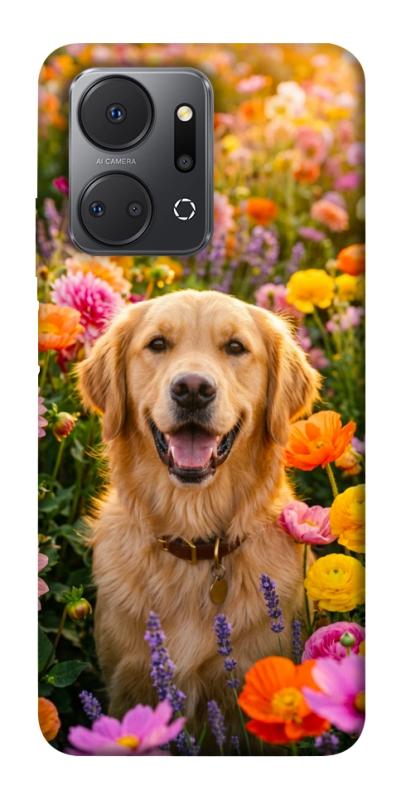 Чохол itsPrint Flowery labrador для Huawei Honor X7a, песики, купити оптом з доставкою