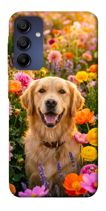 Чохол itsPrint Flowery labrador для Samsung Galaxy A15 4G/5G, песики, купити оптом з доставкою