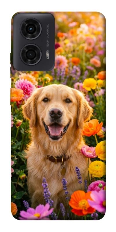 Чохол itsPrint Flowery labrador для Motorola Moto G24, песики, купити оптом з доставкою