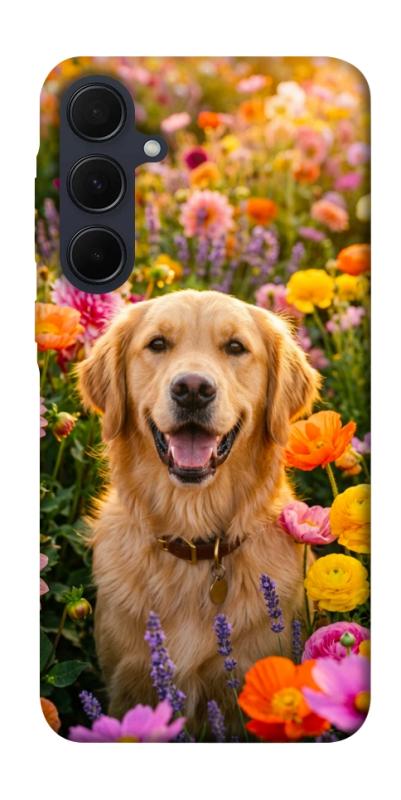 Чехол itsPrint Flowery labrador для Samsung Galaxy A35, песики, купить оптом с доставкой