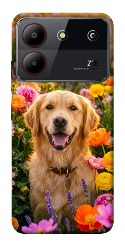 Чехол itsPrint Flowery labrador для ZTE Blade A54 4G, песики, купить оптом с доставкой