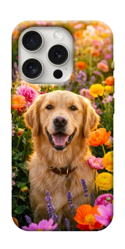 Чохол itsPrint Flowery labrador для Apple iPhone 16 Pro Max (6.9"), песики, купити оптом з доставкою