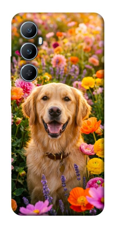 Чехол itsPrint Flowery labrador для Realme C65 4G, песики, купить оптом с доставкой