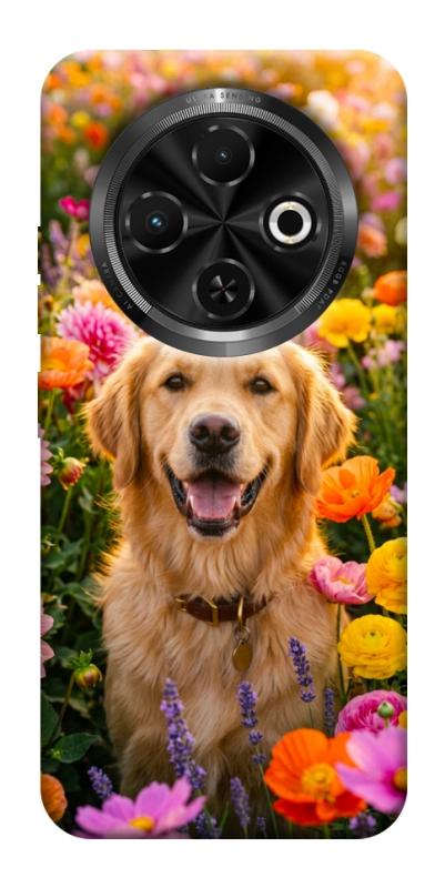 Чехол itsPrint Flowery labrador для TECNO Spark 30C, песики, купить оптом с доставкой