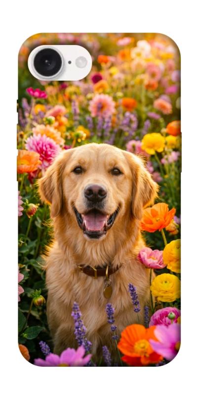 Чехол itsPrint Flowery labrador для Apple iPhone 16e (6.1"), песики, купить оптом с доставкой