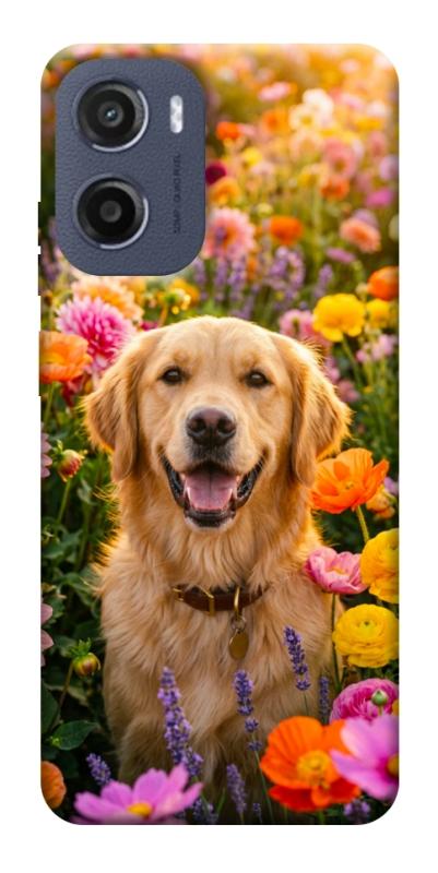 Чехол itsPrint Flowery labrador для Motorola Moto G05, песики, купить оптом с доставкой
