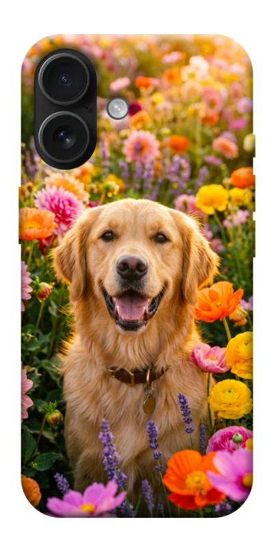 Чехол itsPrint Flowery labrador для Apple iPhone 17 (6.3"), песики, купить оптом с доставкой